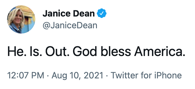 Janice Dean tweet